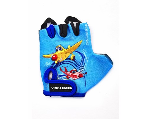 Перчатки Vinca sport VG 935 child plane blue (арт.2257)