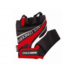 Перчатки Vinca sport VG 949 черный/красный (арт.2260)