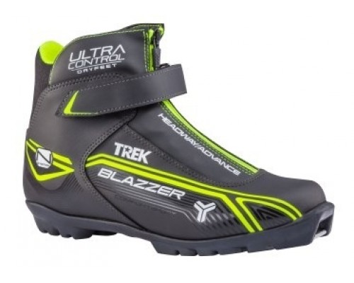 Ботинки лыжные TREK BlazzerControl1 черный (лого лайм неон) N (арт.9869)