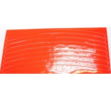 Набор светоотражающих накладок на обод Vinca Sport STA 114 (оранжевый) 8 шт. (арт.6643)