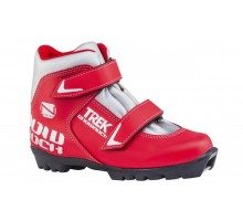 Ботинки лыжные детские TREK Snowrock3 красный (лого серебро) N (арт.9929)