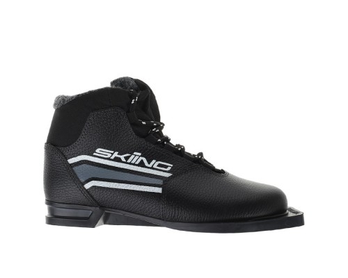 Ботинки лыжные TREK SkiingNK1 черный (лого серый) 75 (арт.5082)