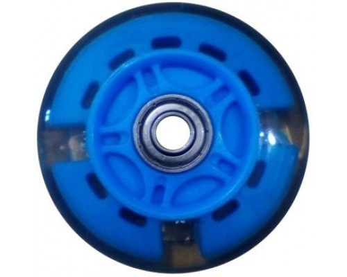 Колесо для самоката Полиуретан ABEC-7 - 81мм (светящееся) (голубое) (арт.6703)