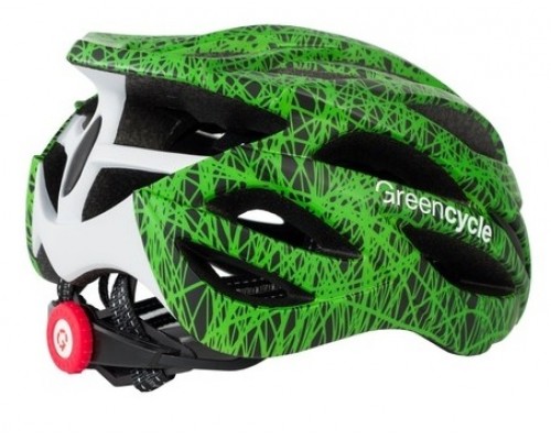 Шлем Green Cycle Alleycat черно-зеленый (2865)