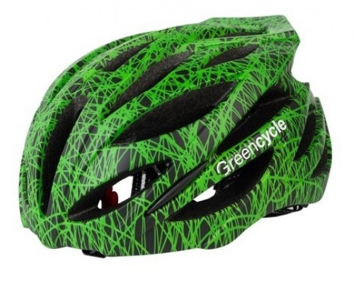 Шлем Green Cycle Alleycat черно-зеленый (2865)