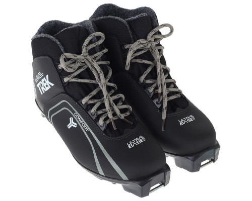 Ботинки лыжные TREK Level4 черный (лого серый) N (арт.8322)