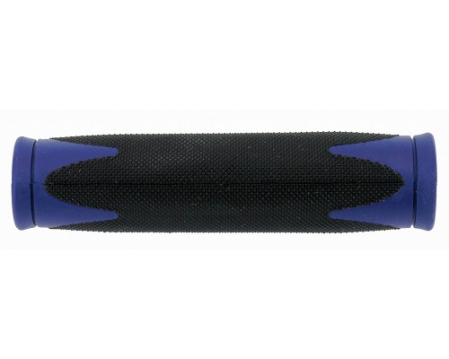 Грипсы VELO резин. 2-х компонент. 130мм черно-синие (арт.7185)