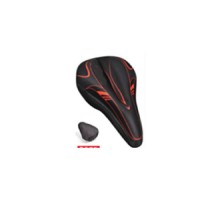 Накладка на седло Vinca Sport XD 05 black/red (270*180 мм) (арт.8458)