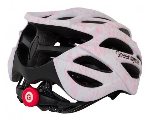 Шлем Green Cycle Alleycat серо-розовый (2864)